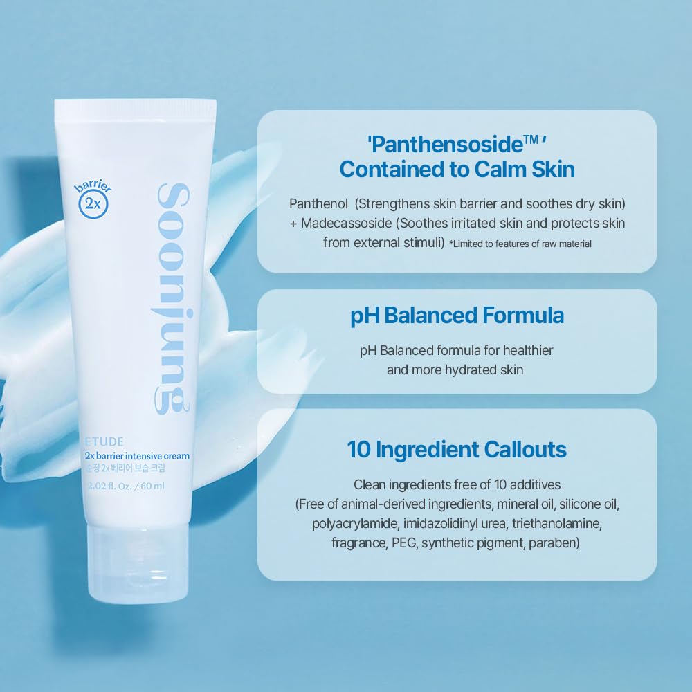 🛡️ETUDE Soon Jung 2x Barrier Intensive Cream