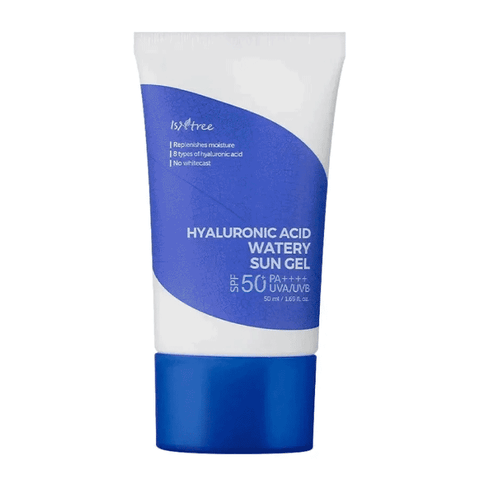 Isntree Hyaluronic Acid Watery Sun Gel – mitrinošs saules aizsarggēls jutīgai ādai