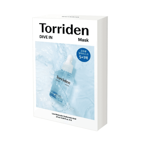 Torriden DIVE-IN Masku Komplekts – dziļi mitrinošas lokšņu maskas