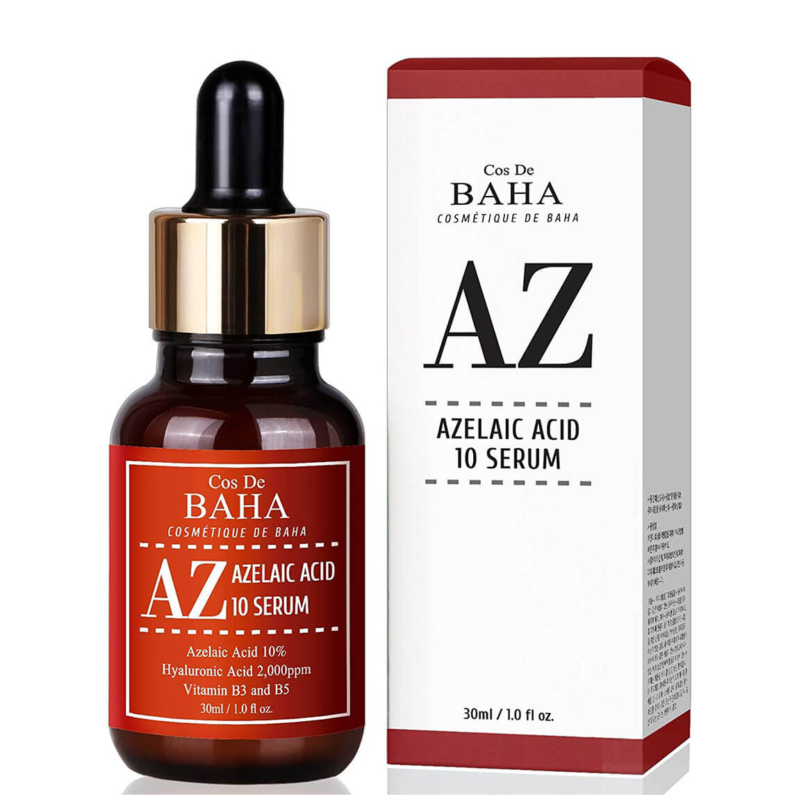 🌿 Cos De BAHA – AZ Azelaic Acid 10 Serum